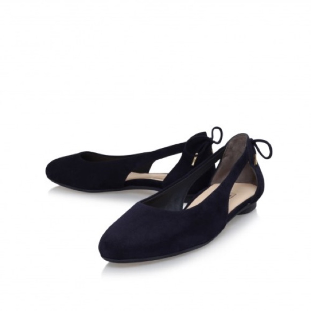 Paul Green Navy Suede Ballet Flats
